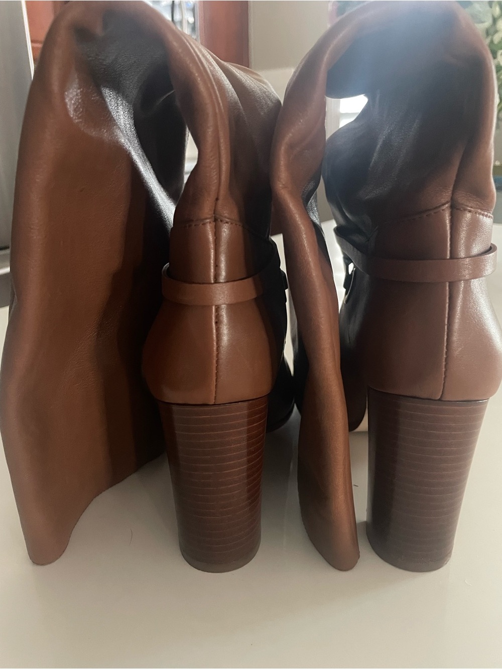 L.K.Bennett Shelby Tan Leather Knee-High Boots size EU 38 Store display - Picture 7 of 10